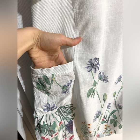 Beyond Capri Sheer Floral Swimsuit Coverup Boho Coastal Beachy Dress One Size - Picture 5 of 15